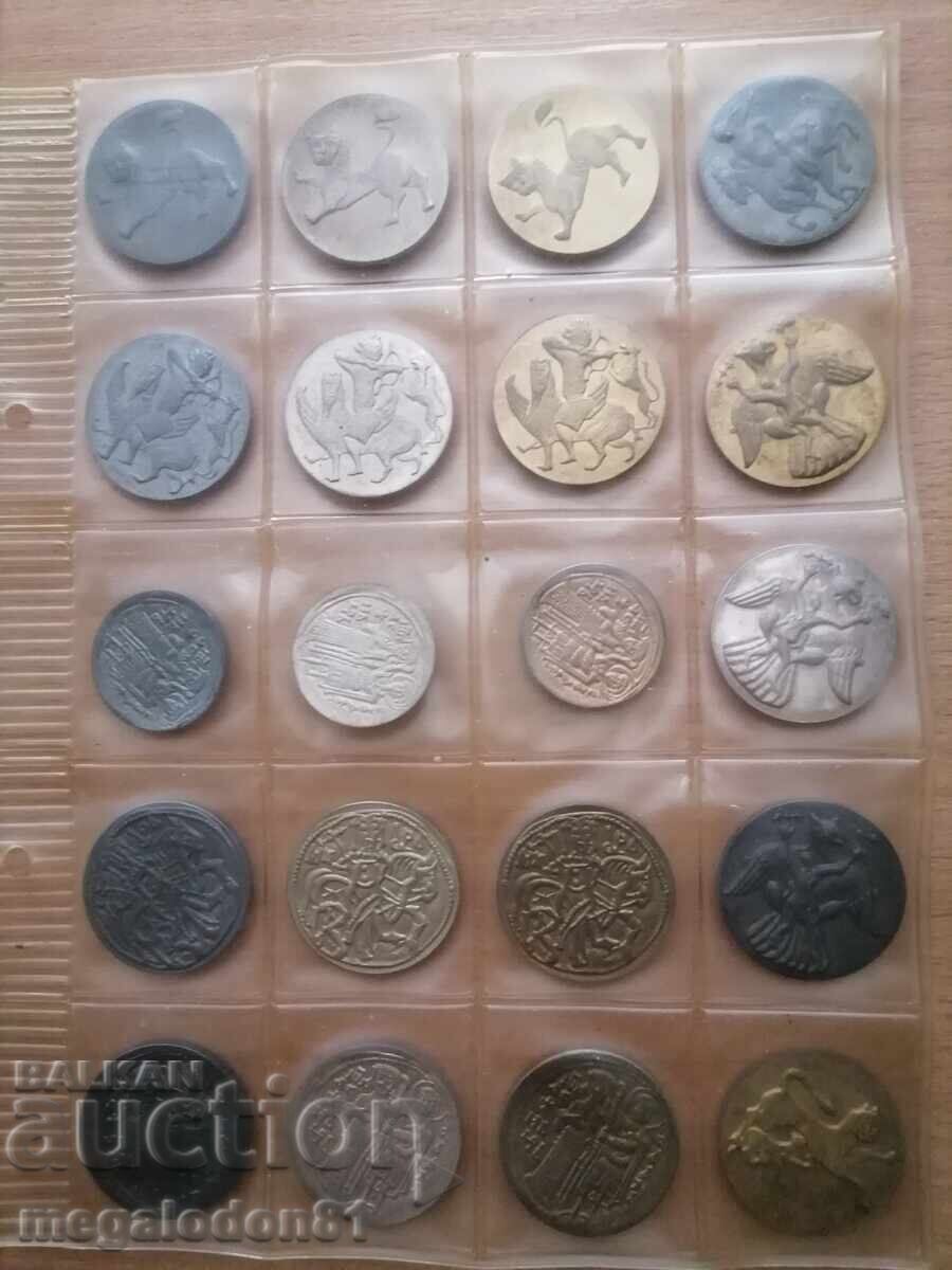 Colecție de jetoane de la NIM (anii '80...)