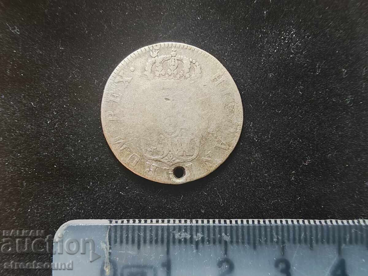 Ισπανία, Κάρολος IV 1801, Ασήμι με τιμή € 20.00 | 39.12 BGN