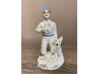 Αντίκα πορσελάνινο ειδώλιο "Κυνηγός με σκύλο", ΕΣΣΔ