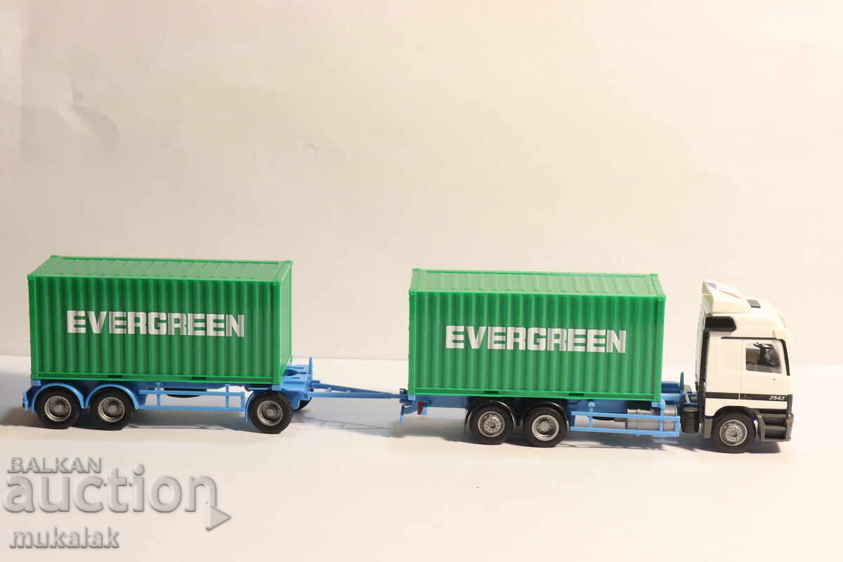 AWM H0 1/87 MERCEDES ACTROS ΚΟΝΤΕΪΝΕΡ ΦΟΡΤΗΓΟ ΜΟΝΤΕΛΟ - 6