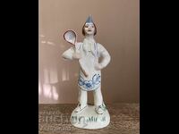 Statuetă din porțelan vintage „Gătită cu polonic”, URSS