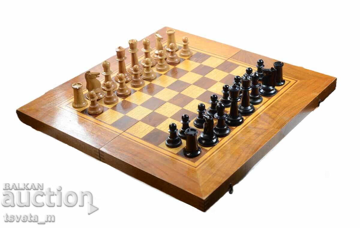 Chess and backgammon, Wood - 48 x 48 cm with price € 25.00 | 48.90 BGN