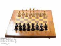 Chess and backgammon, Wood - 48 x 48 cm