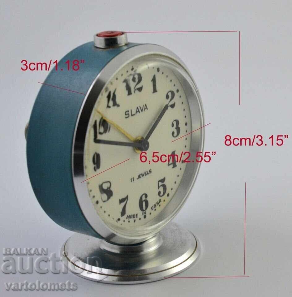 Ceas deșteptător SLAVA URSS - funcționează - 6