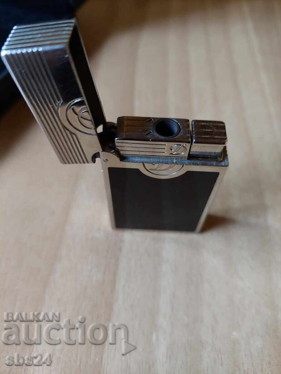 S. T. DUPONT LIBERTE BLACK LACQUER JET TORCH FLAME ΑΝΑΠΤΗΡΑΣ - 5