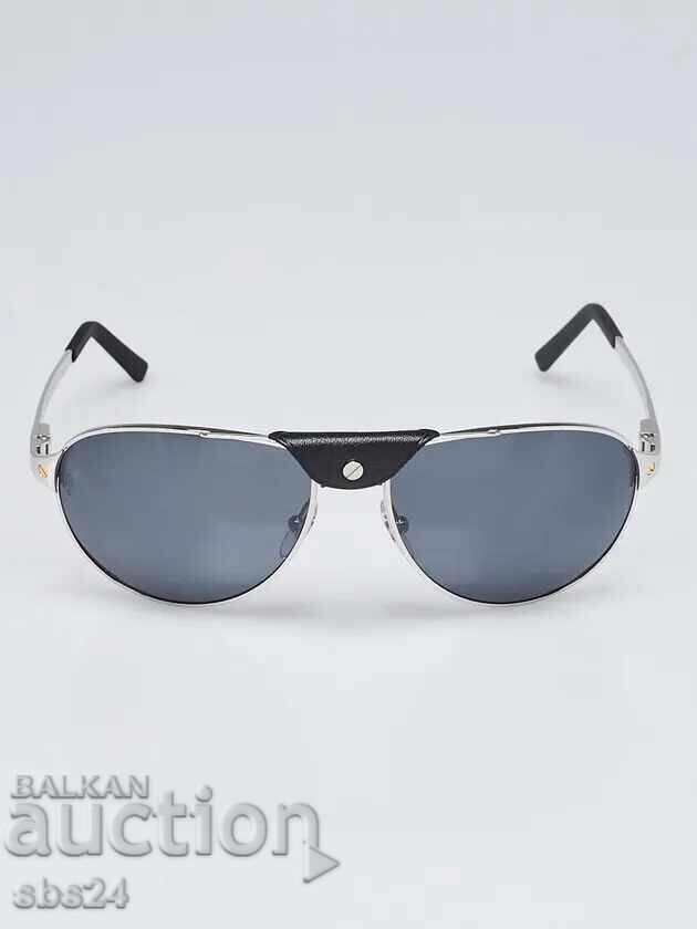 Cartier Ramă Metalică Argintie Santos Dumont Edition Aviator - 5