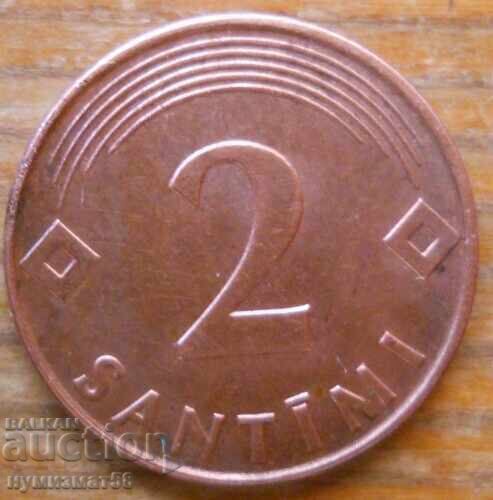 2 cent 2000 - Latvia 2 cent 2000 - Latvia