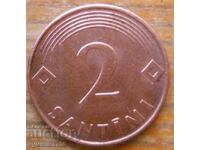 2 centime 2000 g. - Letonia