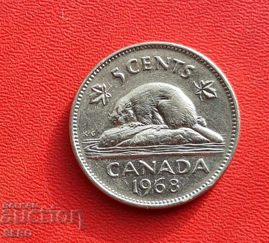 Канада-5 цента 1968 Канада-5 цента 1968