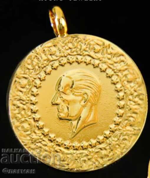 Monedă cu pandantiv 250 Kuruş - Atatürk