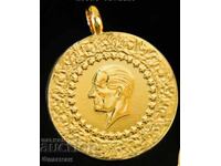 Монета с висулка 250 Куруша - Ататюрк