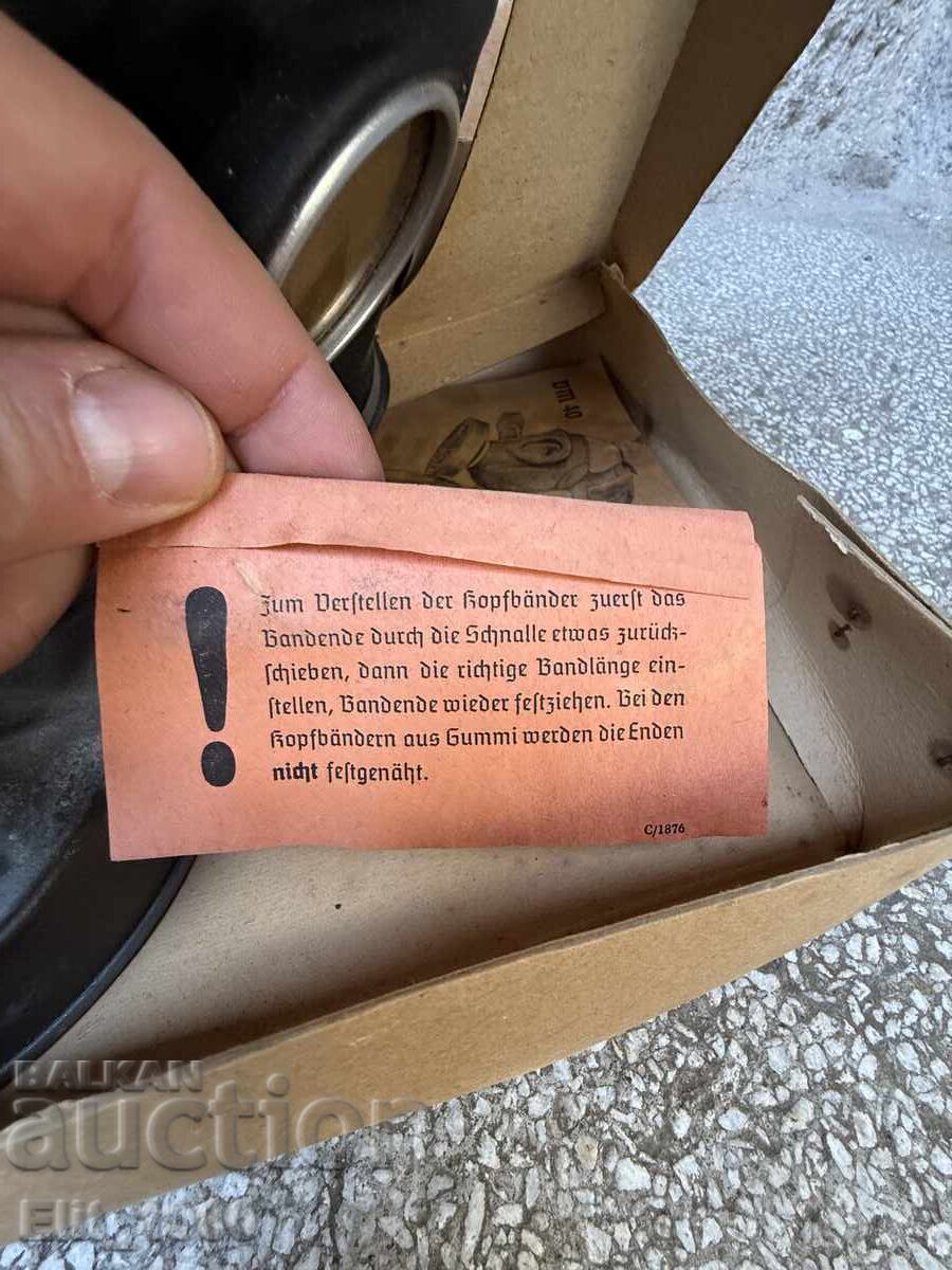 Παράδοση Γερμανικός αντιασφυξιογόνος μάσκα Β' Παγκοσμίου Πολέμου