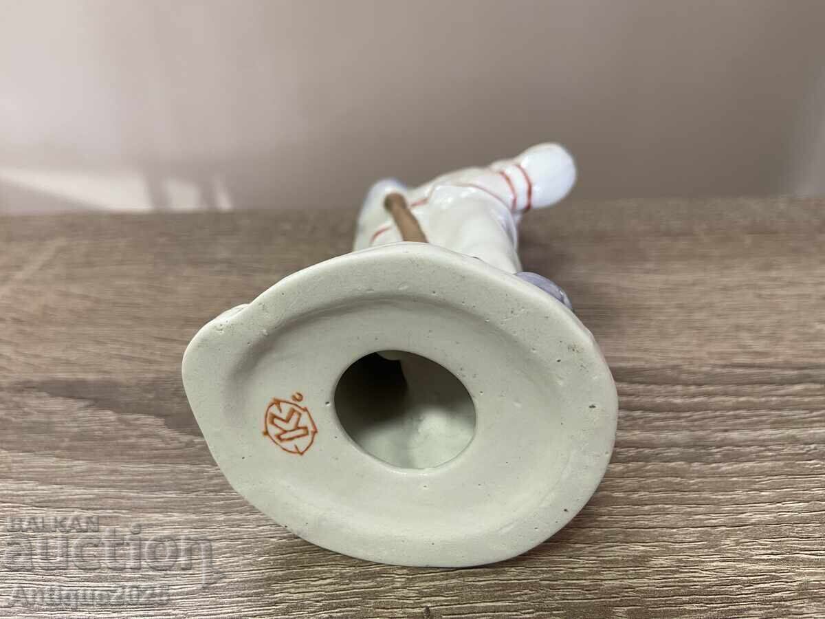 Аукцион Винтидж порцеланова статуетка „Работник с лопата“, СССР