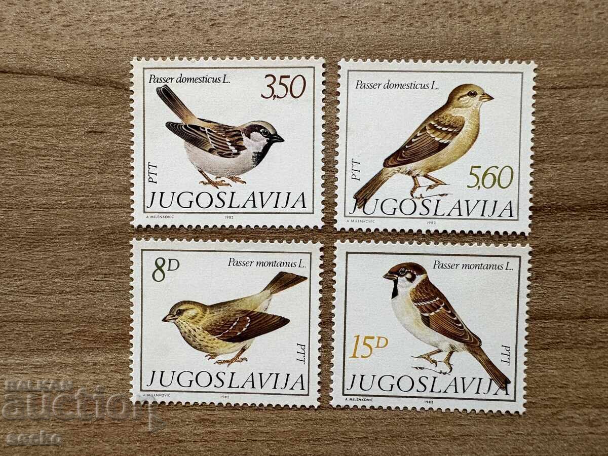 Iugoslavia - Vrabii (1982) MNH