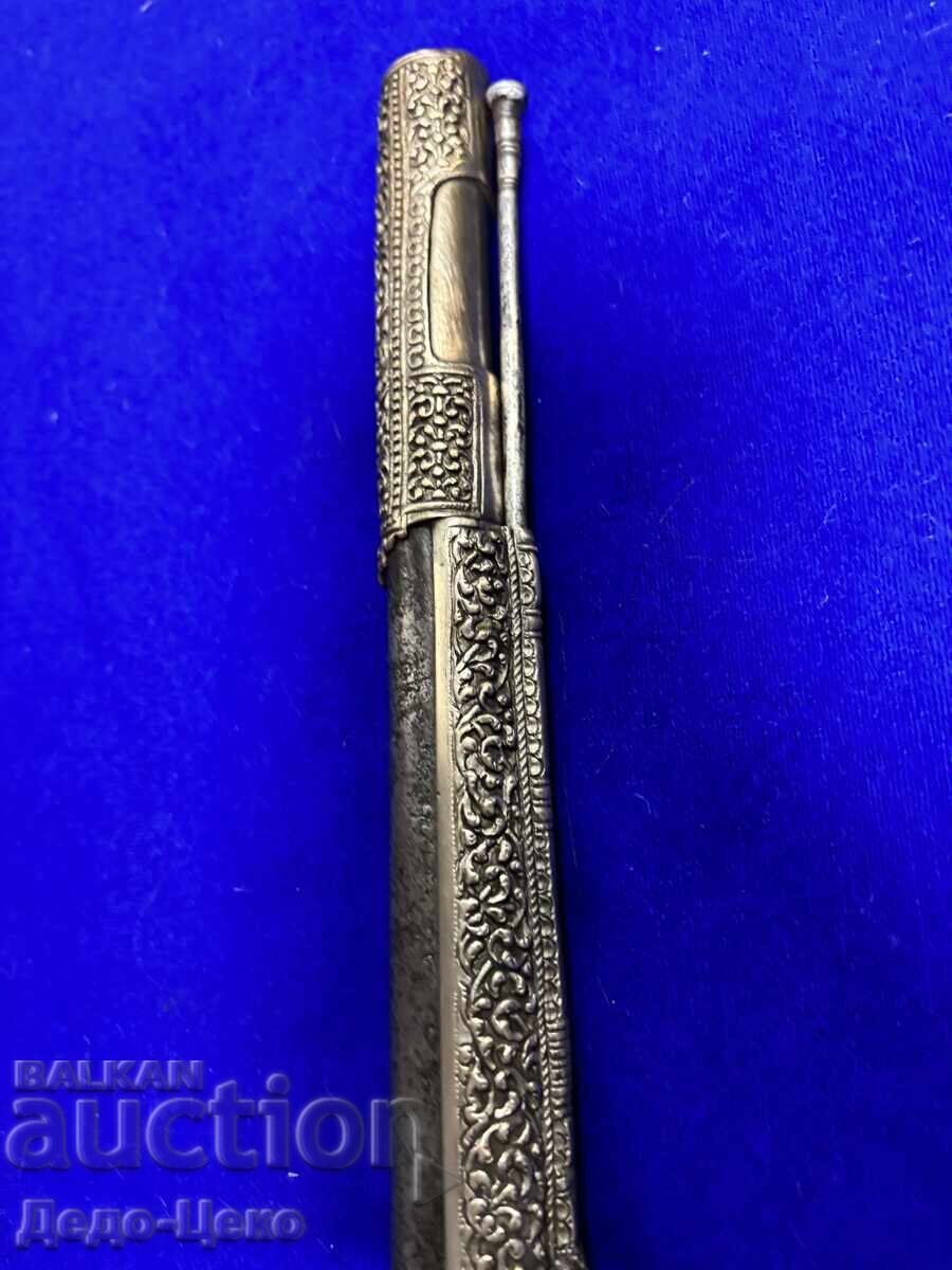 Сребърен кремъчен пищов пистолет - 5