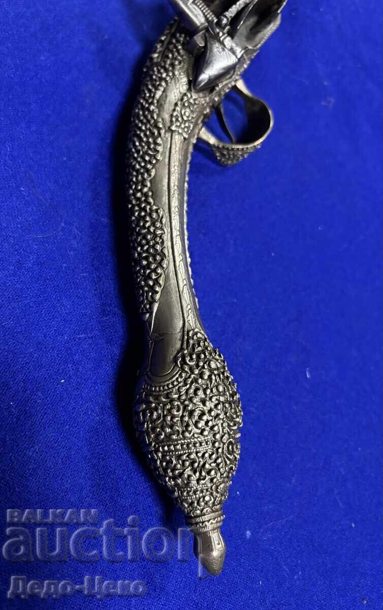 Сребърен кремъчен пищов пистолет - 6