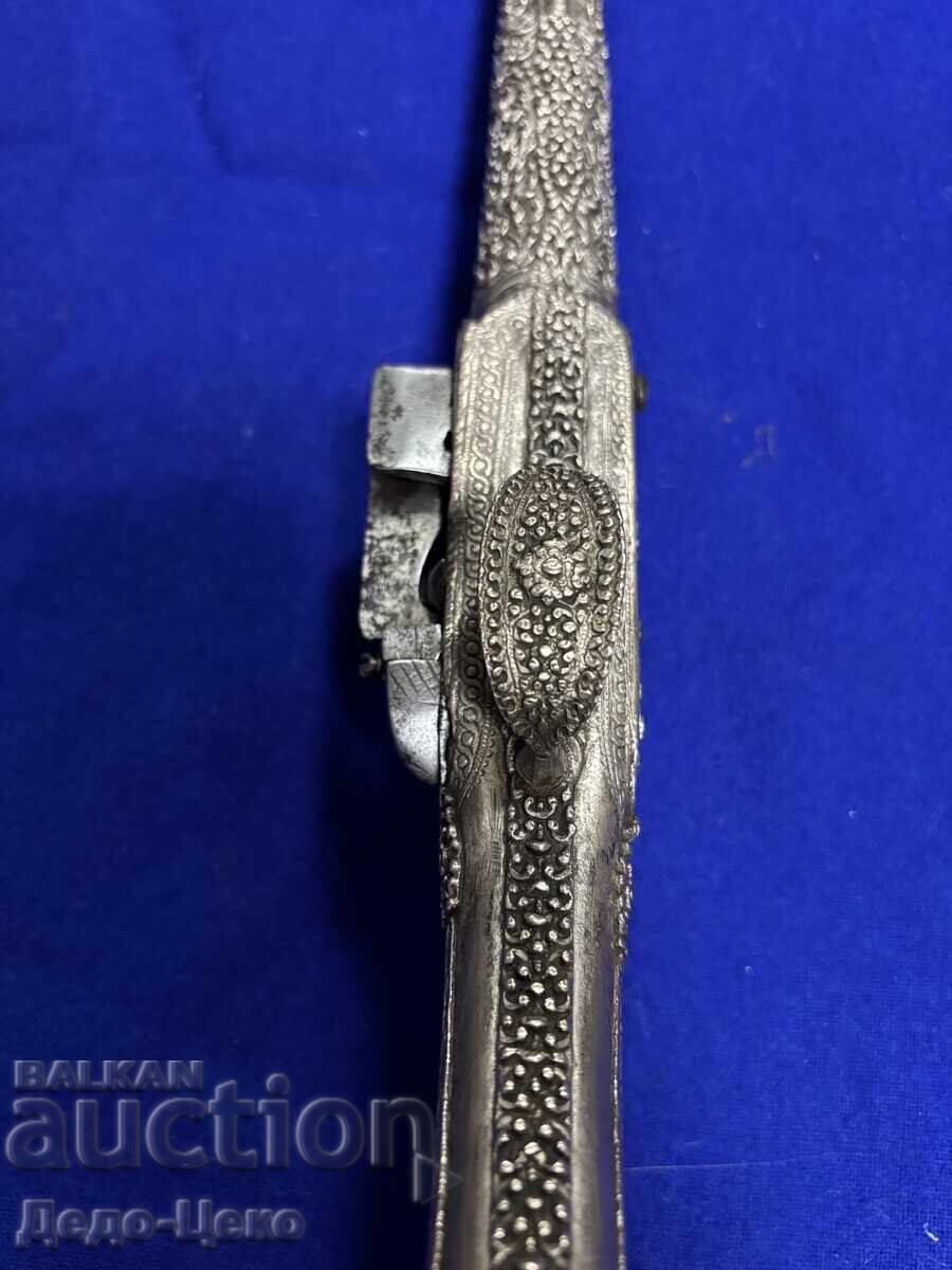 Сребърен кремъчен пищов пистолет - 7