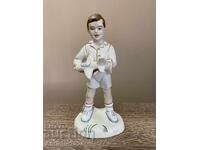 Αντίκα πορσελάνινο ειδώλιο "Αγόρι με αεροπλάνο", ΕΣΣΔ