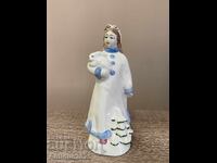 Statuetă de porțelan vintage „Albă ca Zăpada cu iepure”, URSS