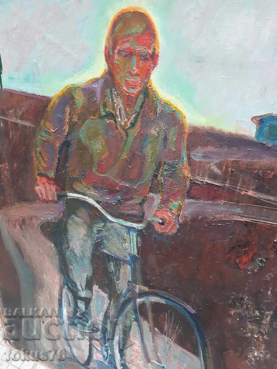 Δημοπρασία Τεράστιος παλιός αριστουργηματικός ρωσικός πίνακας λάδι σε καμβά