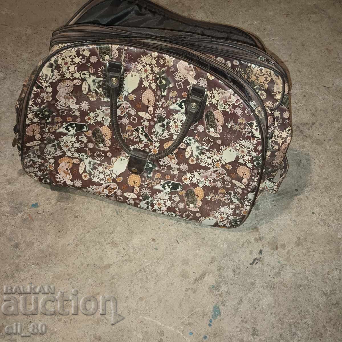 Large duffel bag with three compartments