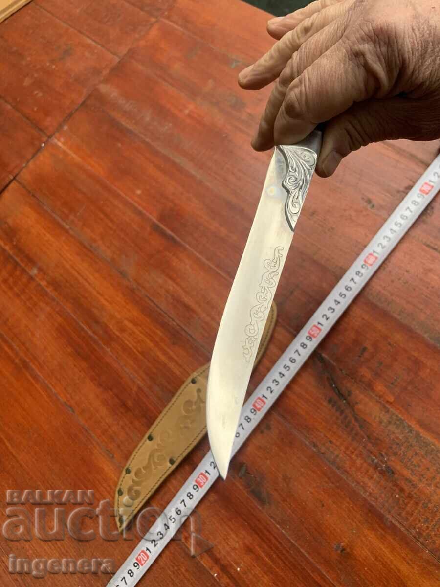 Livrarea CUȚIT BULGARIA LAMĂ VECHE TEACĂ GARNITURI ORNAMENTE