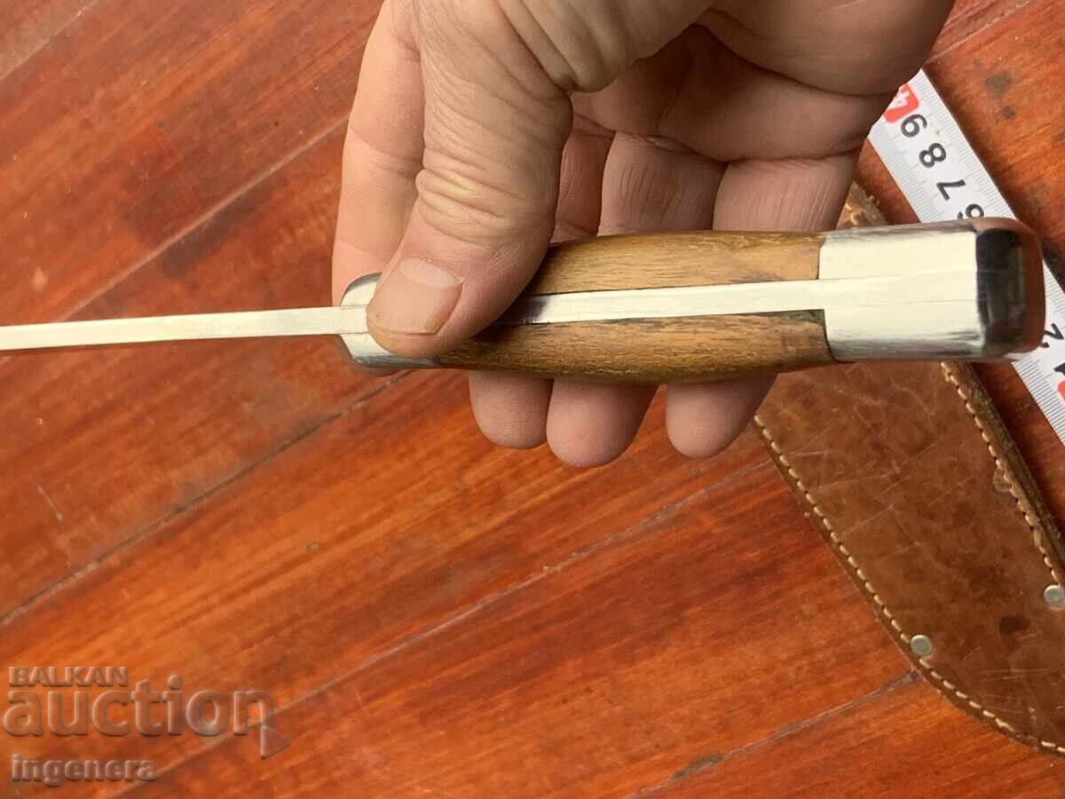 CUȚIT BULGARIA LAMĂ VECHE TOC - P. DENEV - GABROVO - 5