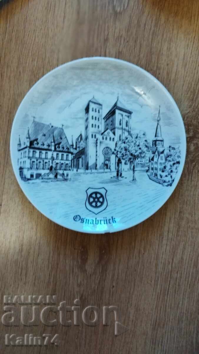 Farfurie decorativa din Osnabrug Germania.