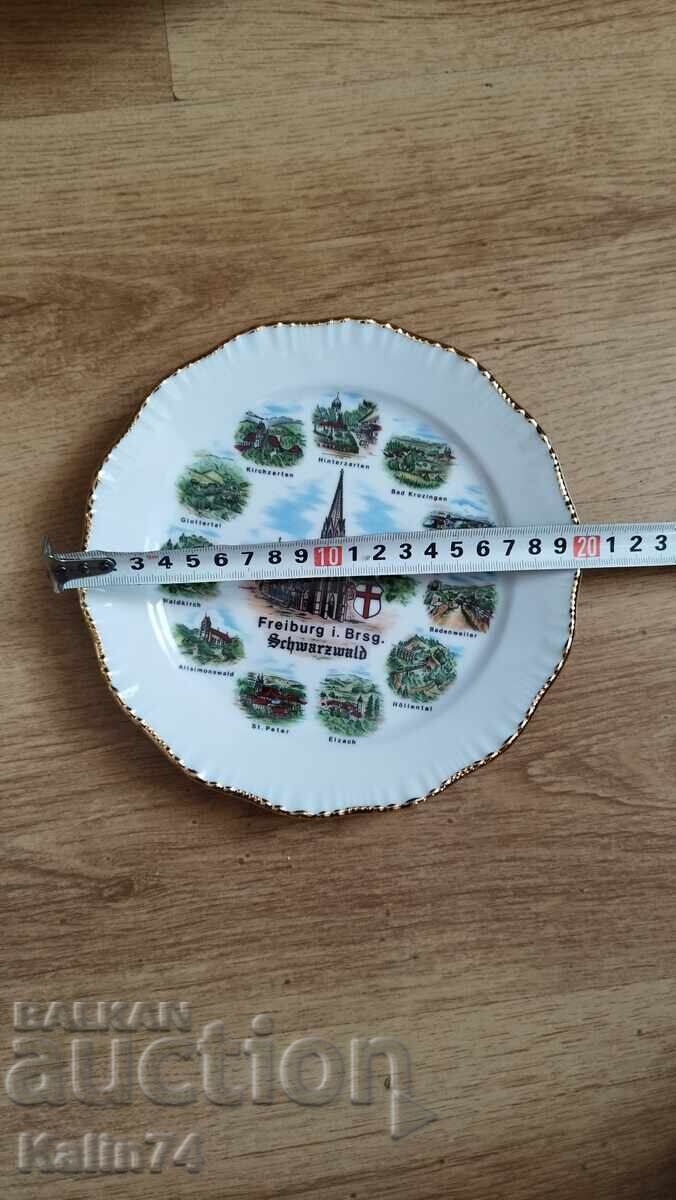 Beautiful plate from Freiburg, Germany with price € 12.50 | 24.45 BGN