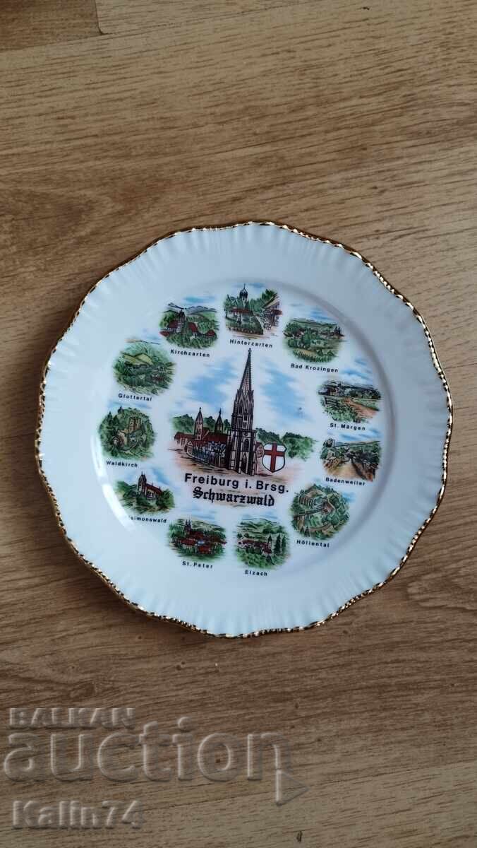 Beautiful plate from Freiburg, Germany