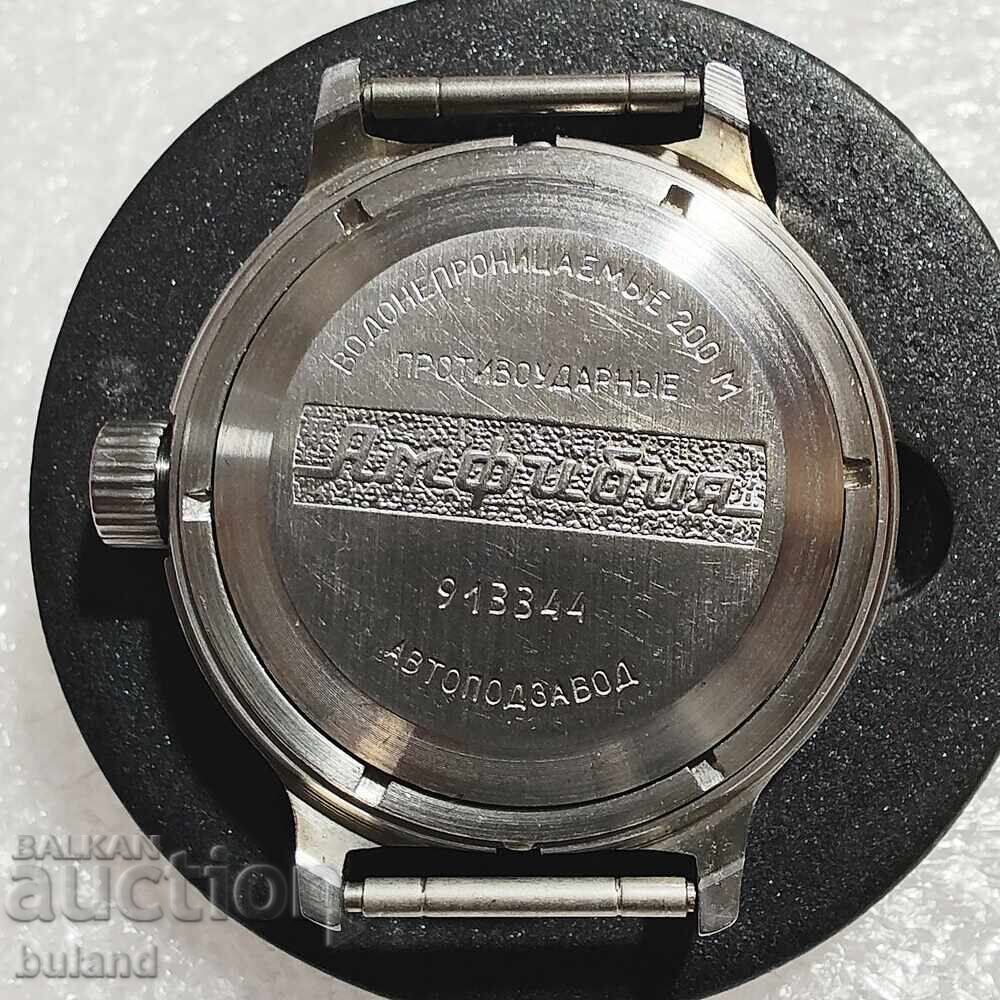 Ceas rar din oțel Vostok Amphibia Buran Automatic USSR - 5