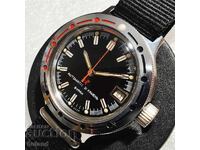 Ceas rar din oțel Vostok Amphibia Buran Automatic USSR