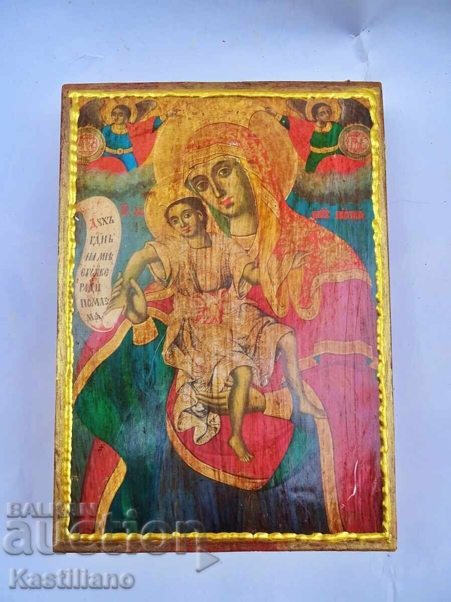 Icoană Ortodoxă a Sfintei Născătoare de Dumnezeu 7 cu preț € 20.45 | 40.00 BGN