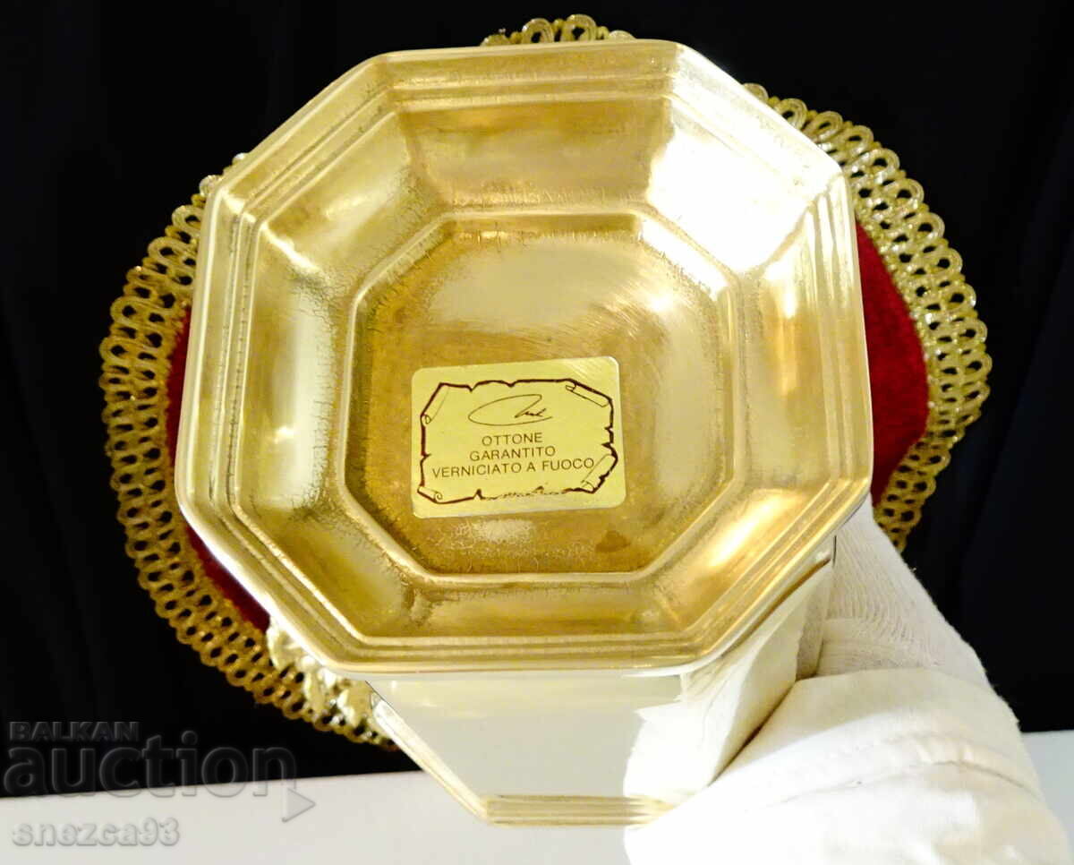 Vază masivă din alamă Collini, 820 g - 5