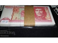 Full Pack of Cuban Banknotes 3 Pesos 2005 UNC