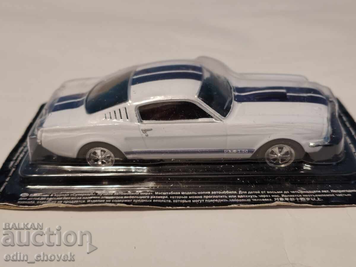 Livrarea 1:43 Deagostini Shelby 350 GT metalic model de colecție
