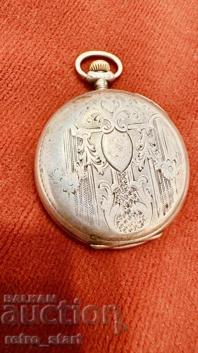 Licitație ZENITH Ceas de buzunar din argint pentru piese Licitație ZENITH Ceas de buzunar din argint pentru piese