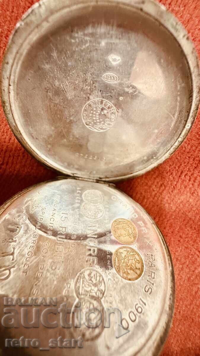 ZENITH Ceas de buzunar din argint pentru piese - 5 ZENITH Ceas de buzunar din argint pentru piese - 5