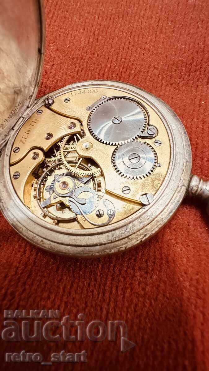 ZENITH Ceas de buzunar din argint pentru piese - 6 ZENITH Ceas de buzunar din argint pentru piese - 6