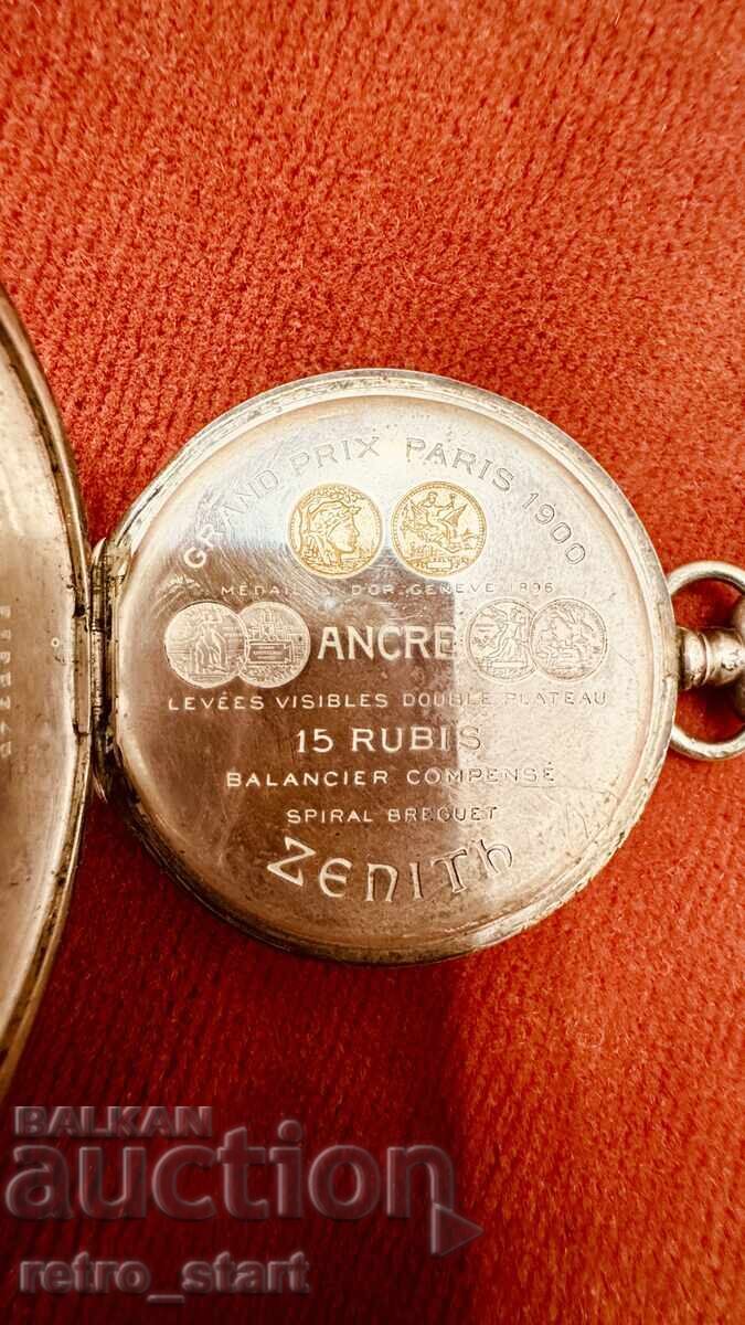 ZENITH Ceas de buzunar din argint pentru piese - 7 ZENITH Ceas de buzunar din argint pentru piese - 7
