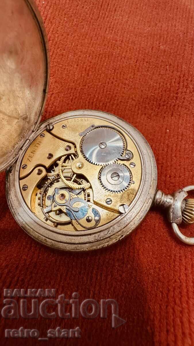 ZENITH Ceas de buzunar din argint pentru piese ZENITH Ceas de buzunar din argint pentru piese