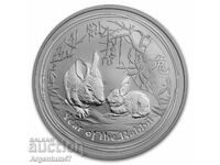 ΑΡΓΥΡΟΣ 1 OZ 2011 ΑΥΣΤΡΑΛΙΑ - LUNAR 2 ΕΤΟΣ ΤΟΥ ΚΟΥΝΕΛΙΟΥ