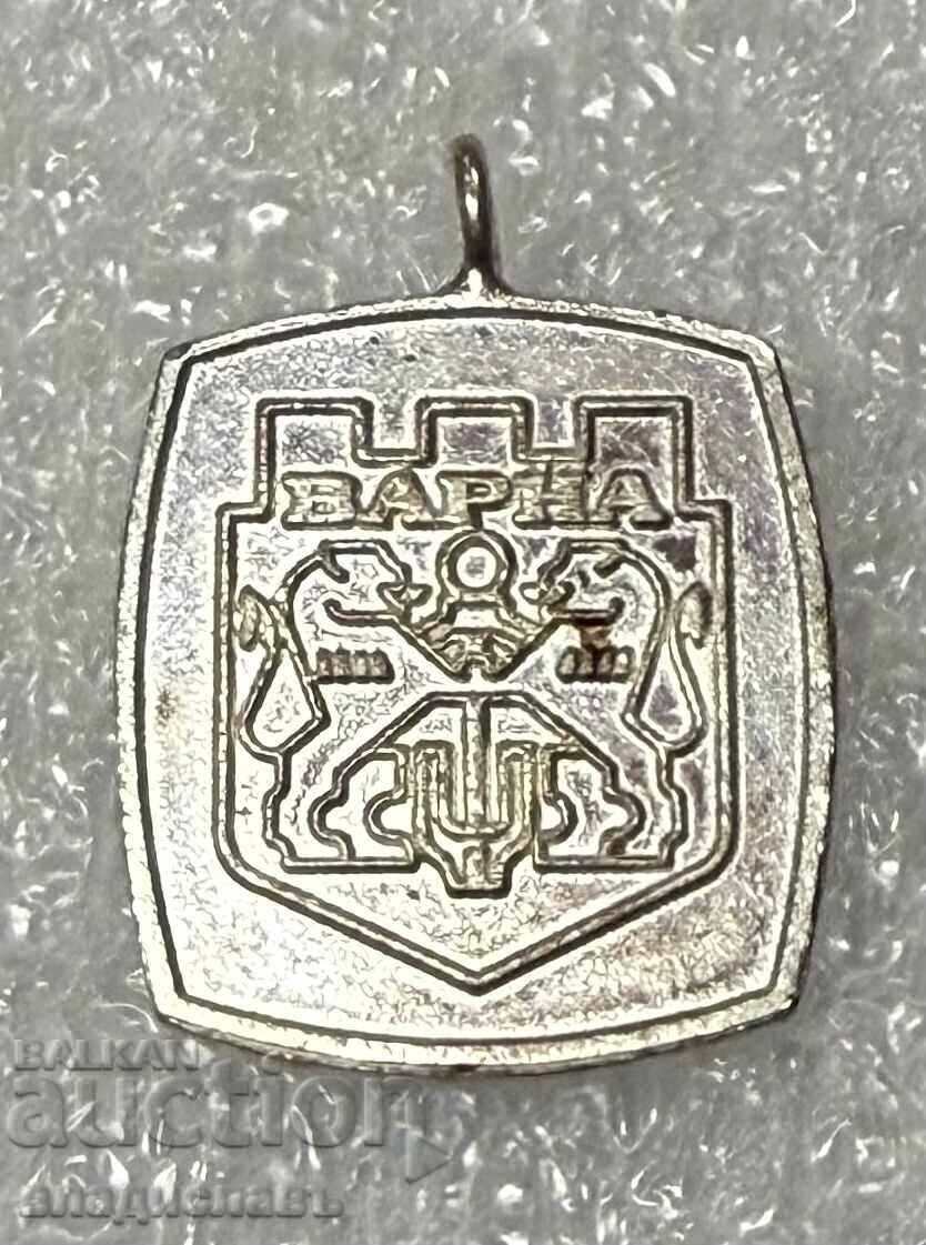 Semn metalic oraș VARNA (metal alb)