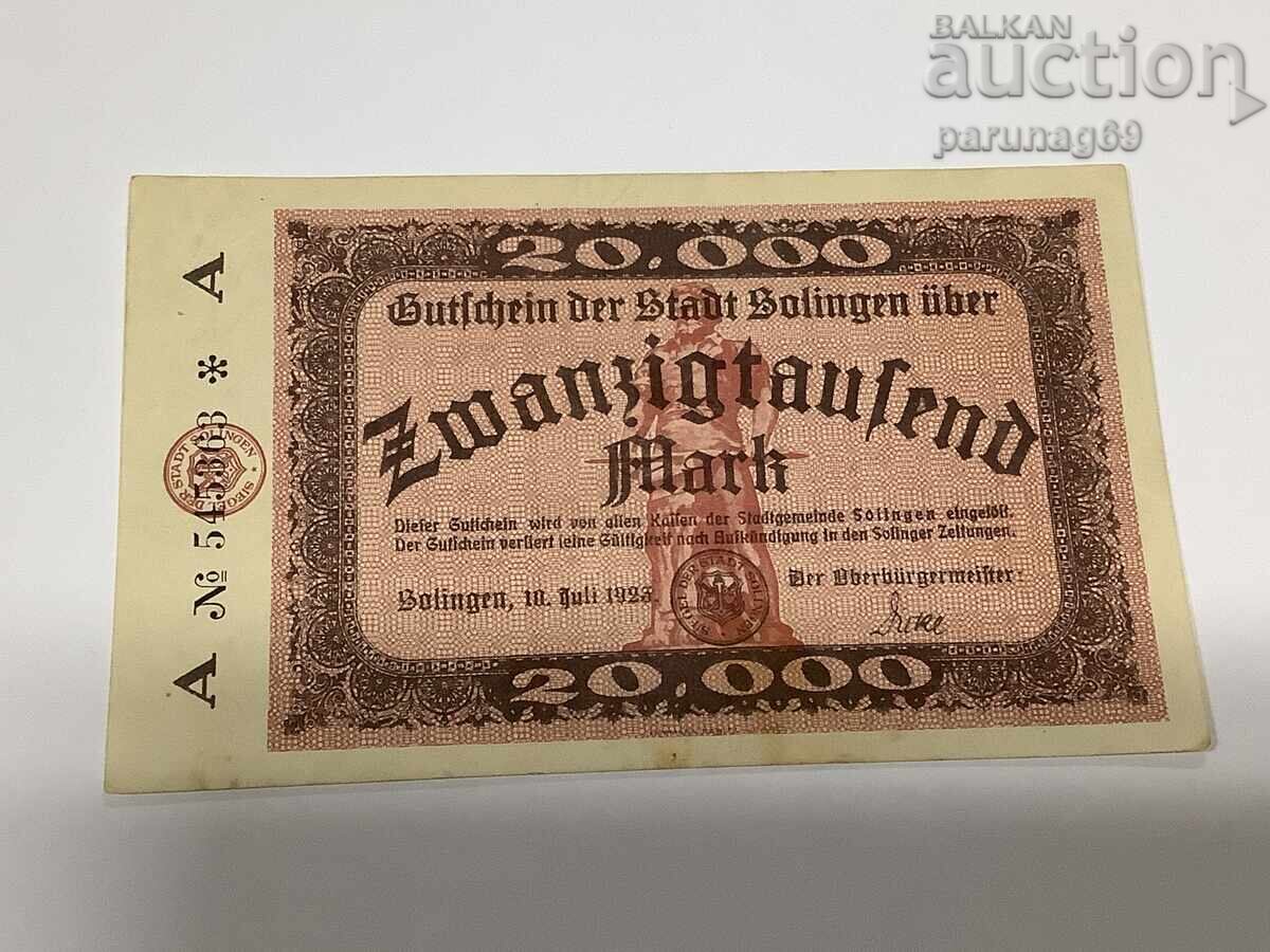 Γερμανία 20000 μάρκα 1923 Solingen Γερμανία 20000 μάρκα 1923 Solingen