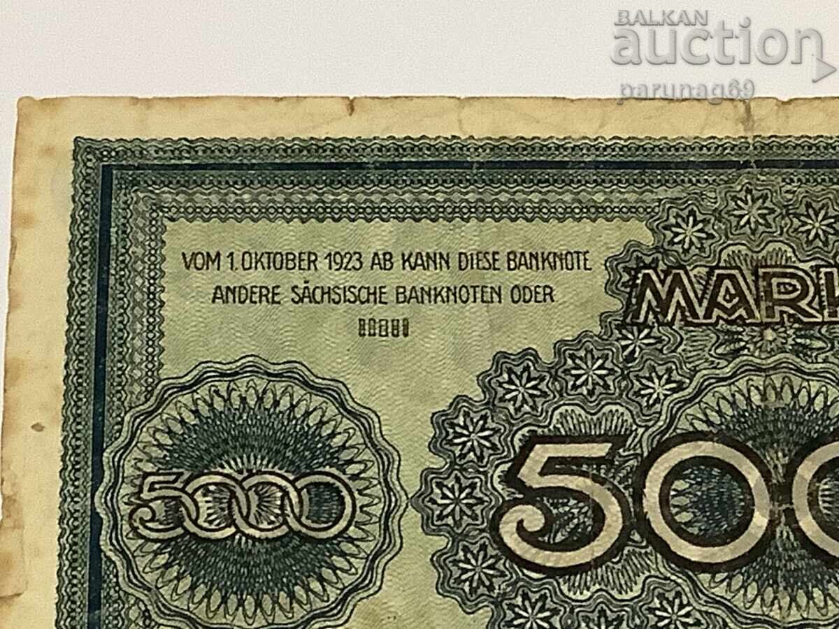 Licitație Germania 5000 mărci 1923 Dresden