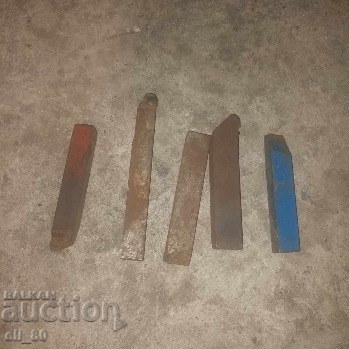 Auction  Lathe tools, 5 pieces