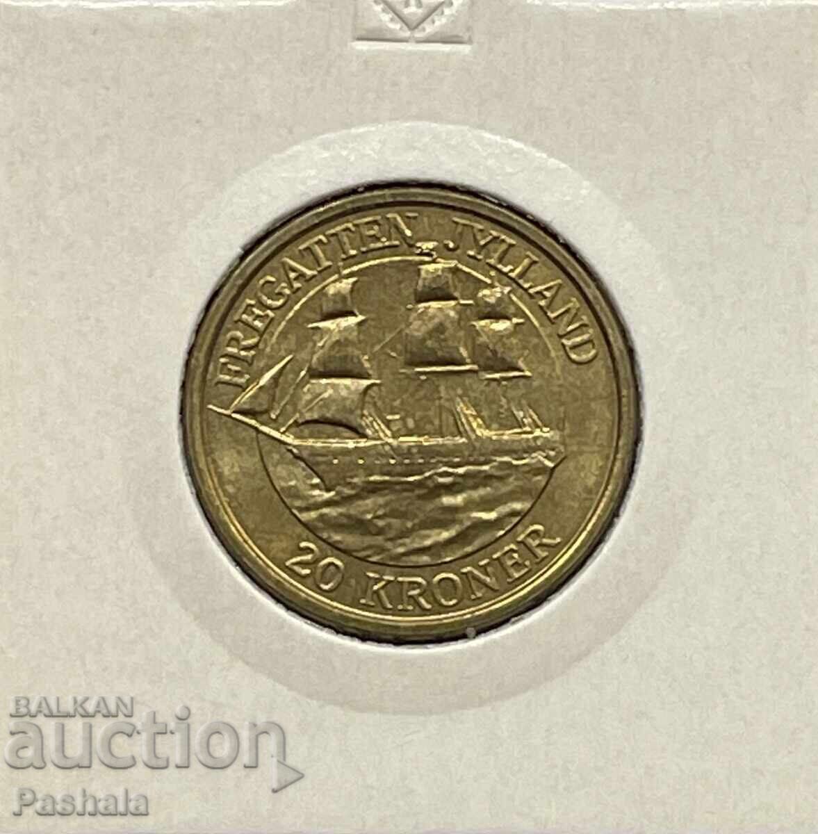 Дания 20 крони 2007 г.