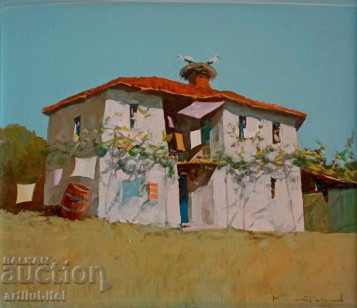 Димитър Каратонев- картина - 46 х 51 см. с цена € 383.47 | 750.00 лв.