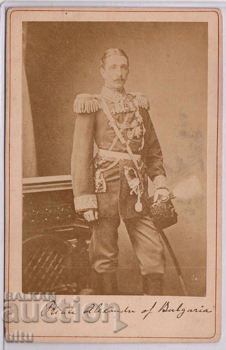 Βασίλειο της Βουλγαρίας, πρίγκιπας Αλέξανδρος του Μπάτενμπεργκ, χαρτόνι