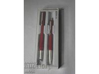 Parker Vector ballpoint pen and Parker fountain pen England with box